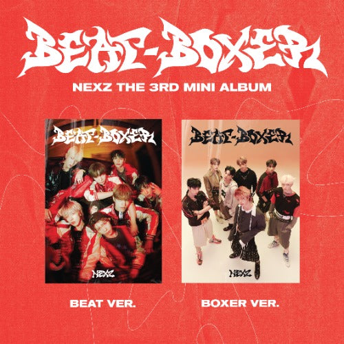Album cover for 'Beat-Boxerz' with two versions labeled 'Beat Ver.' and 'Boxer Ver.' on a red background.