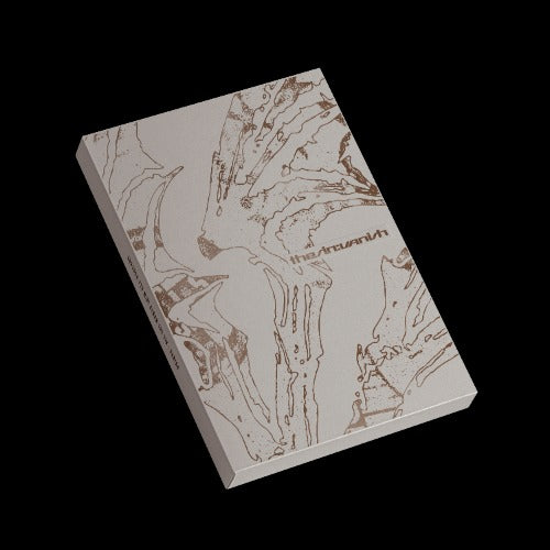 Marbled album with artistic design on a black background