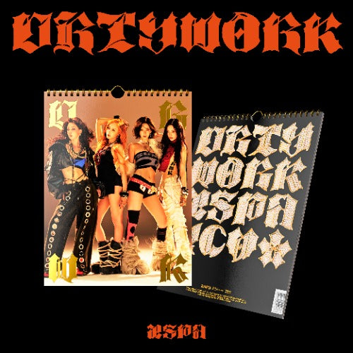 Two albums with 'Dirty Work' branding on a black background