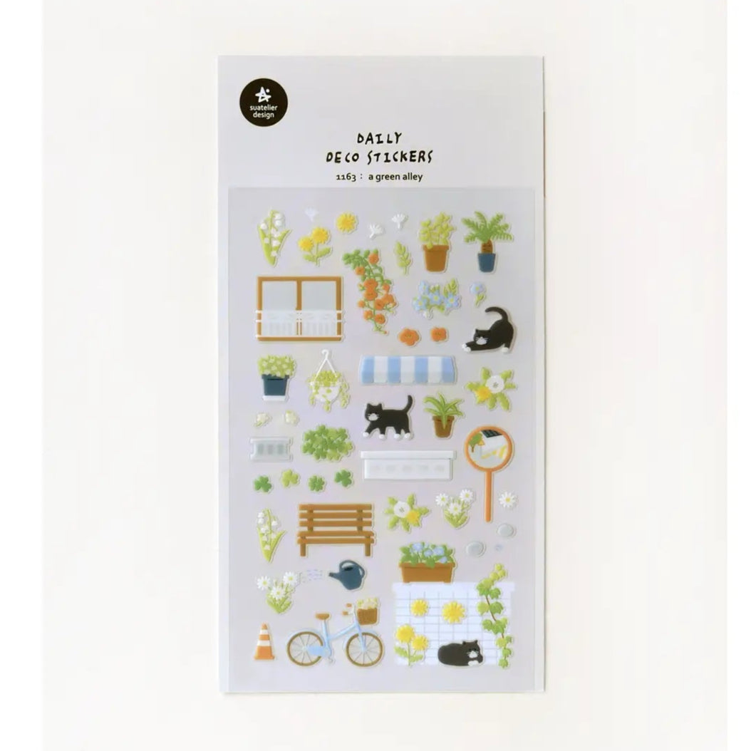Suatelier Stickers - a green alley no. 1163