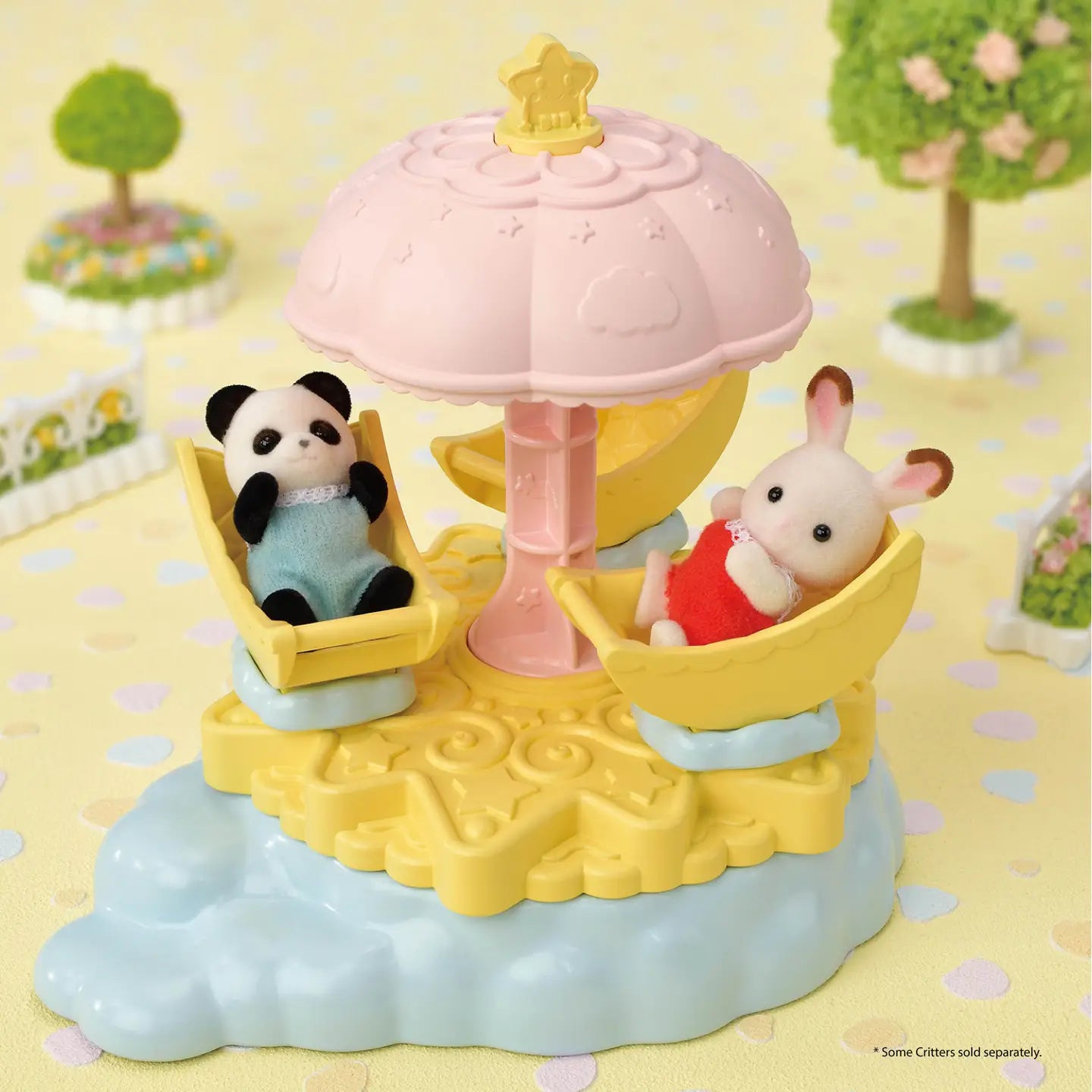 Calico Critters Baby Star Carousel, Dollhouse Playset