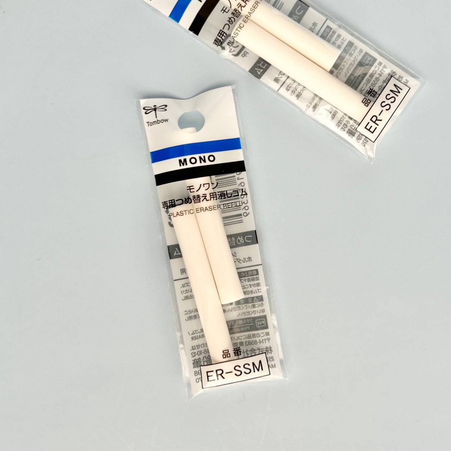 Two Mono One Refill Erasers in packaging with 'MONO' branding
