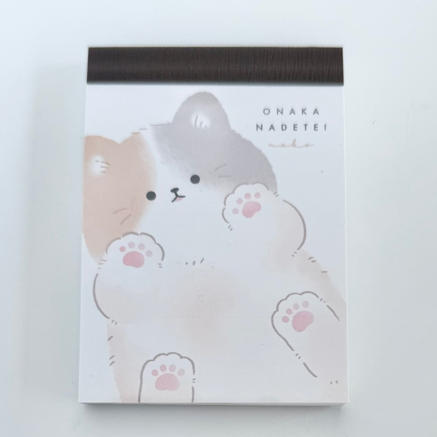 Kitten Paw Onaka Nadetei Mini Notepad