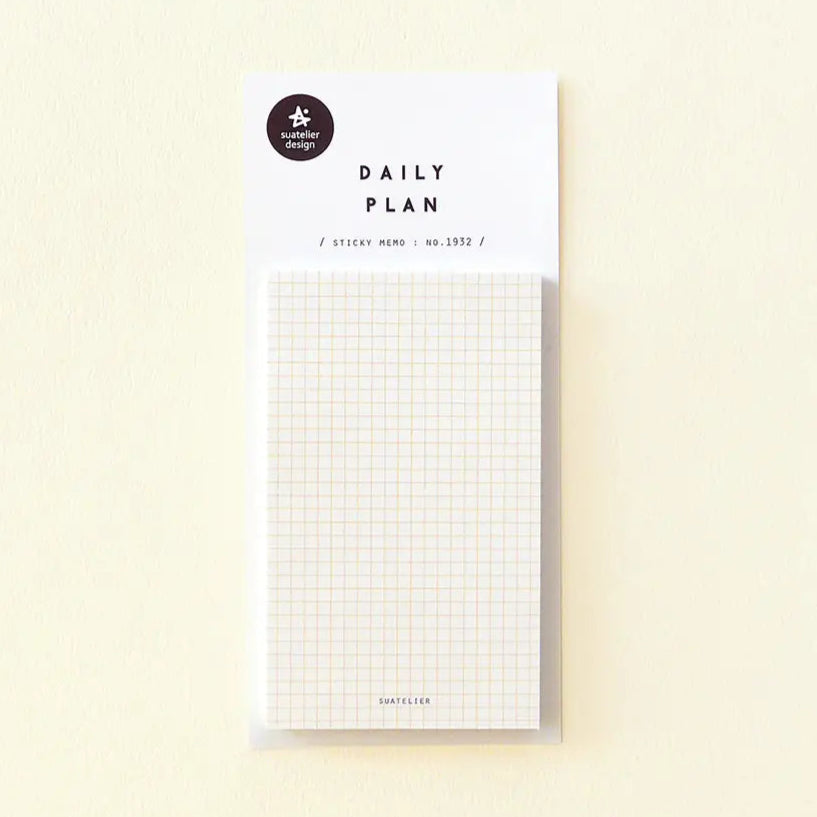 DAILY PLAN - Sticky Memo : No.1932