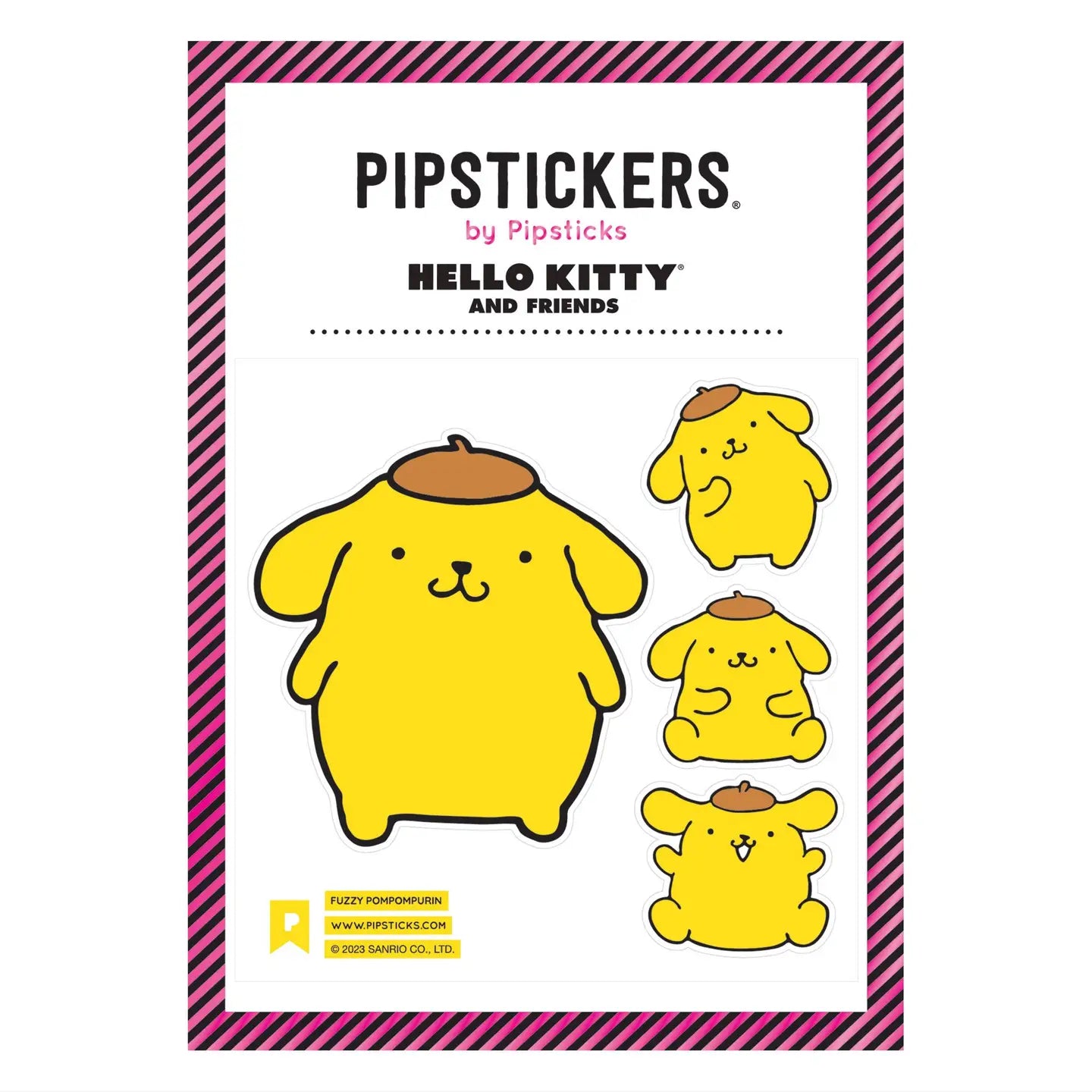 Pompompurin Fuzzy Sticker Sheet
