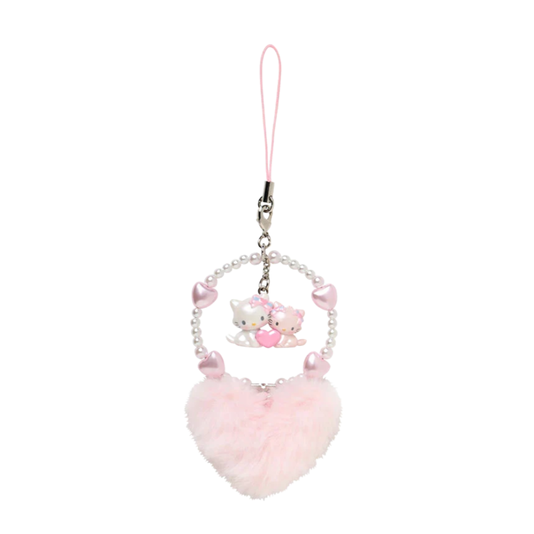 SANRIO | Charmmy Kitty (Heisei Born Character Fluffy Heart) Cellphone Charm