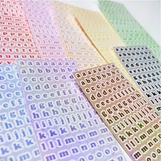 Alphabet Abc Deco Stickers - Black