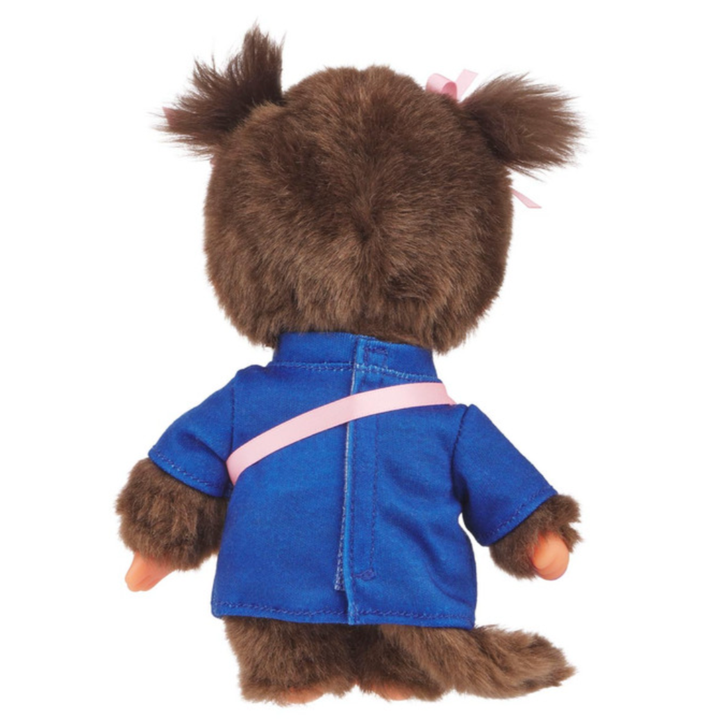 Sekiguchi Monchhichi Classic Girl with Kawaii Messenger Bag Plush Doll