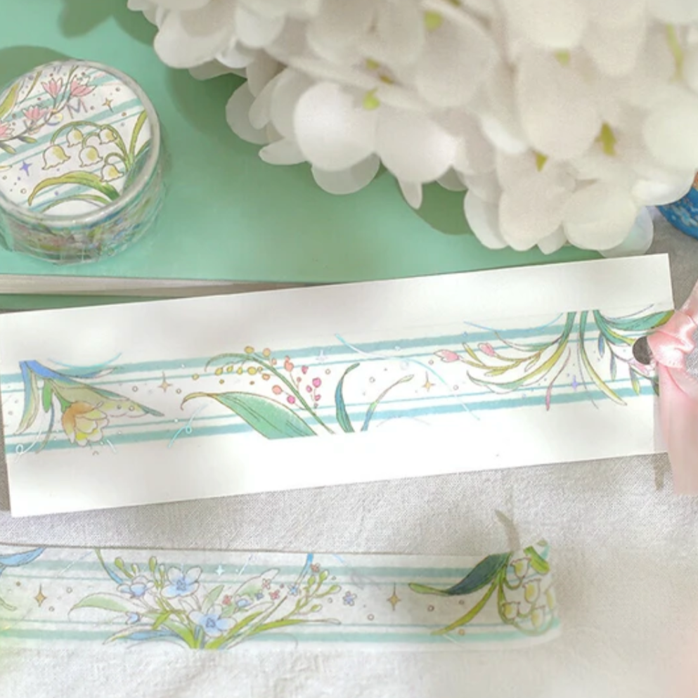 Fushigina Tabi - Mysterious Journey Washi Tape - The Language of Flowers