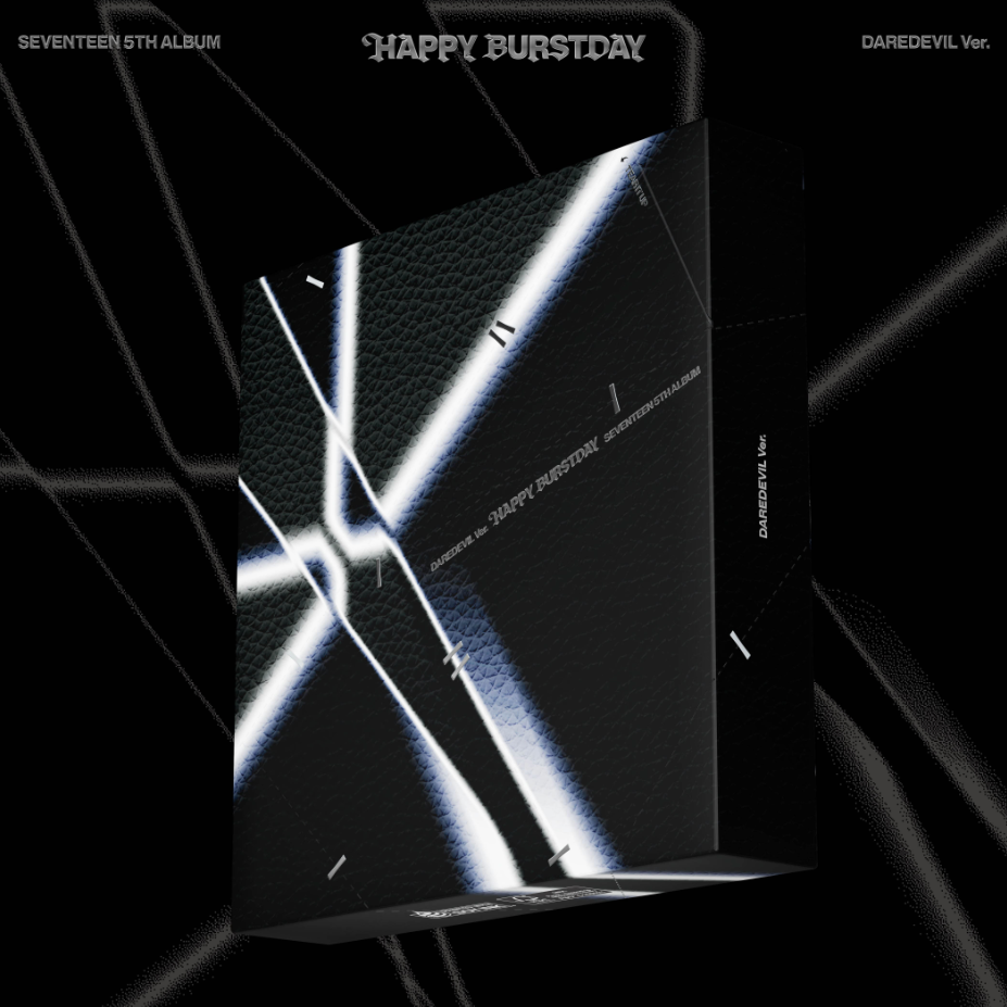 Album cover with geometric design and text on a black background