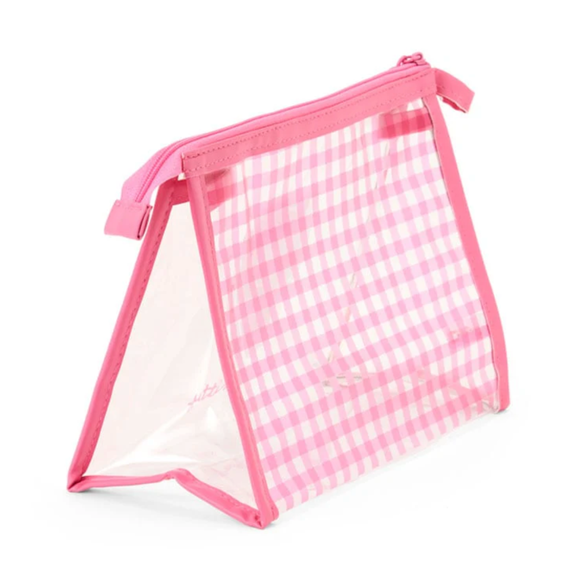 Hello Kitty Clear Gingham Zipper Pouch