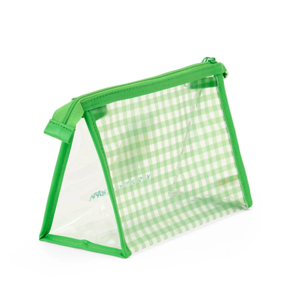 Keroppi Clear Gingham Zipper Pouch