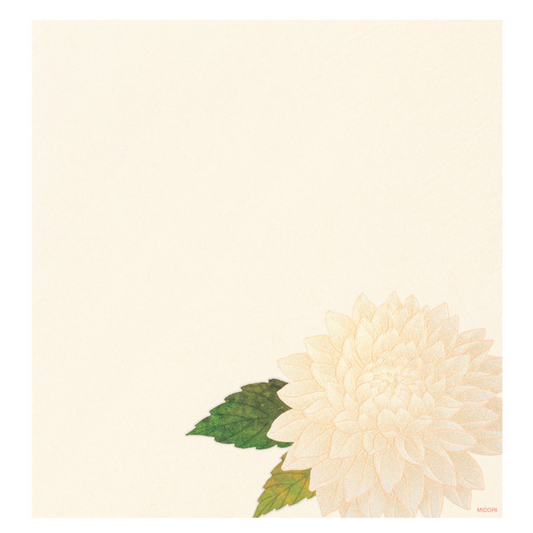 LETTER PAD 037 SILK-PRINTING DAHLIA S3