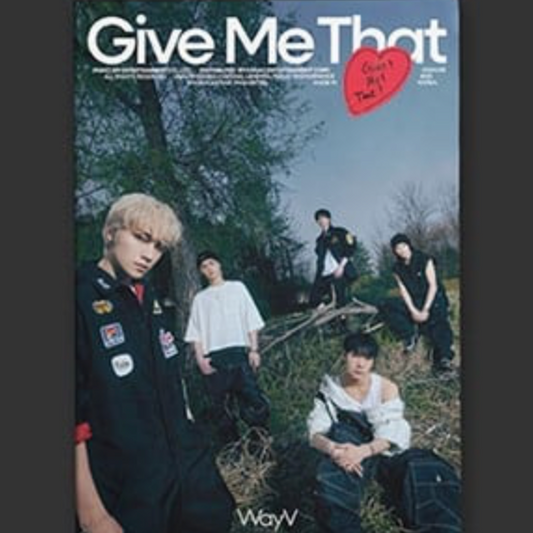 Album cover with 'Give Me That' text and a group of people outdoors.