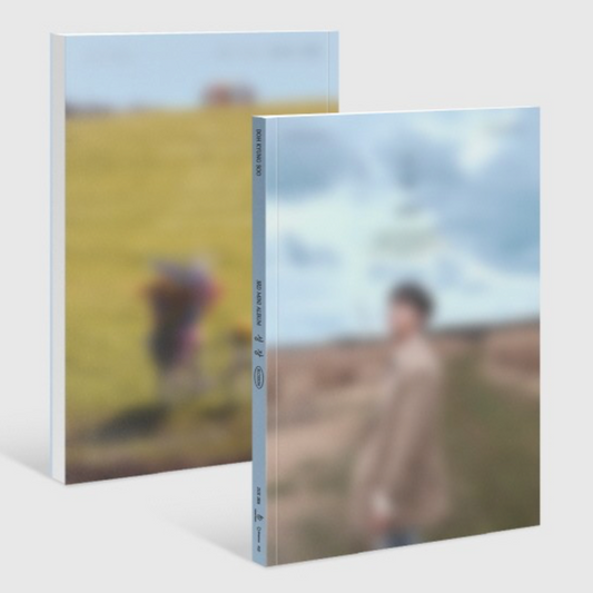 Two albums with blurred images featuring a member of the K-pop group EXO, D.O. (DOH KYUNG SOO),