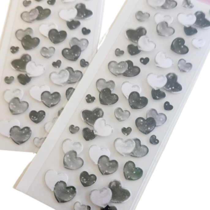 Glass Hearts - Black