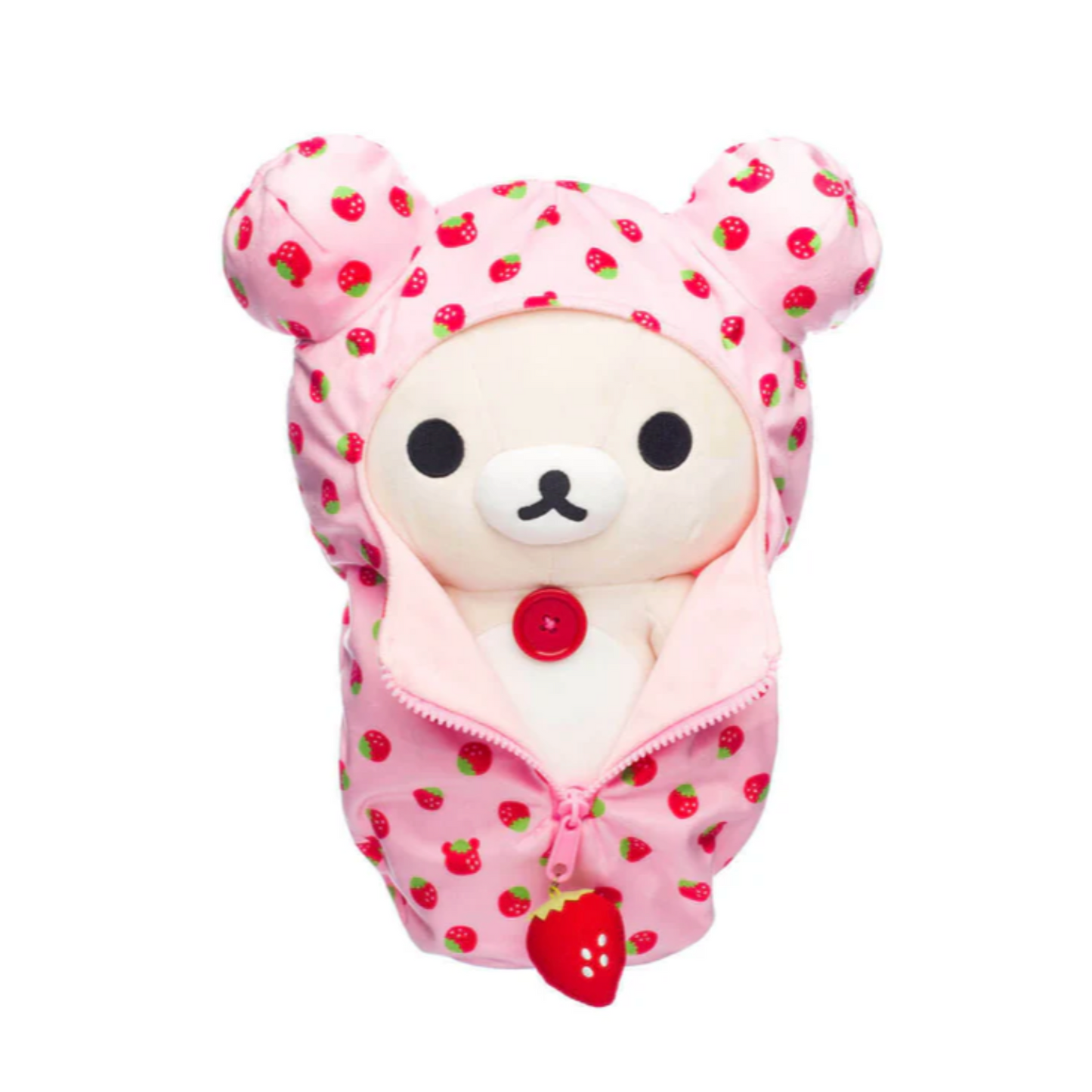 Korilakkuma San-X Original Strawberry Pattern Pink Sleeping Bag Plush