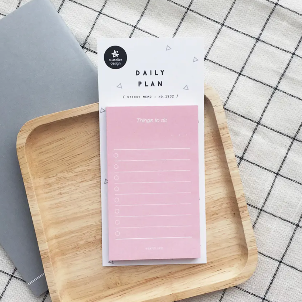 DAILY PLAN | sticky Memo : No. 1902