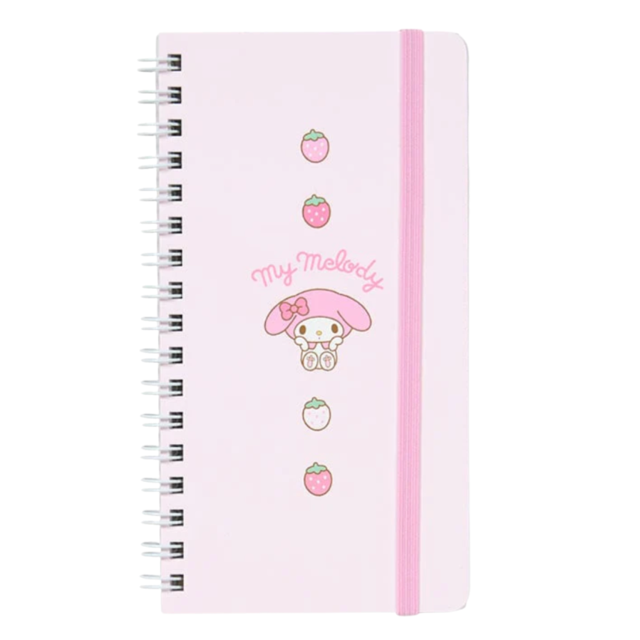 Sanrio Slim Spiral Notebook with Elastic Closure