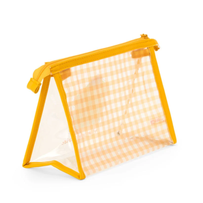 Pompompurin Clear Gingham Zipper Pouch