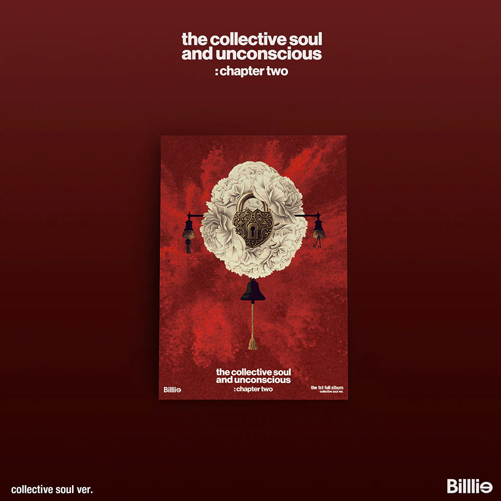 Album cover for 'the collective soul and unconscious: chapter two' with a red background and central design.