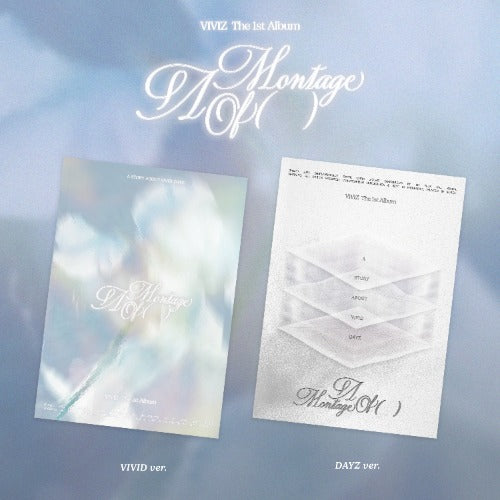 Album cover with two versions labeled 'VIVID ver.' and 'DAYZ ver.' on a light blue background.