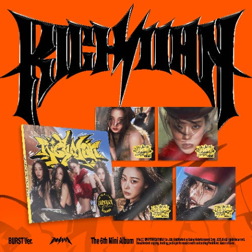 Album cover with 'Rich Man' and promotional images on an orange background