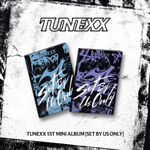 cover of KPOP Album TUNEXX 1ST MINI ALBUM( SET BY US ONLY) with white background