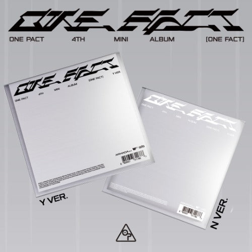 Two silver albums with 'ONE FACT' branding on a gray background