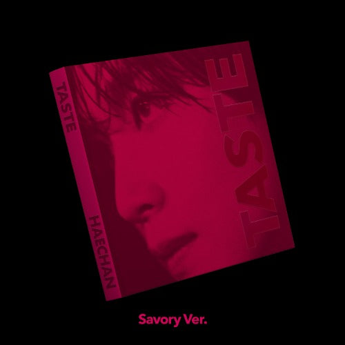 Red album cover with 'TASTE' and 'HAECAN' text on a black background