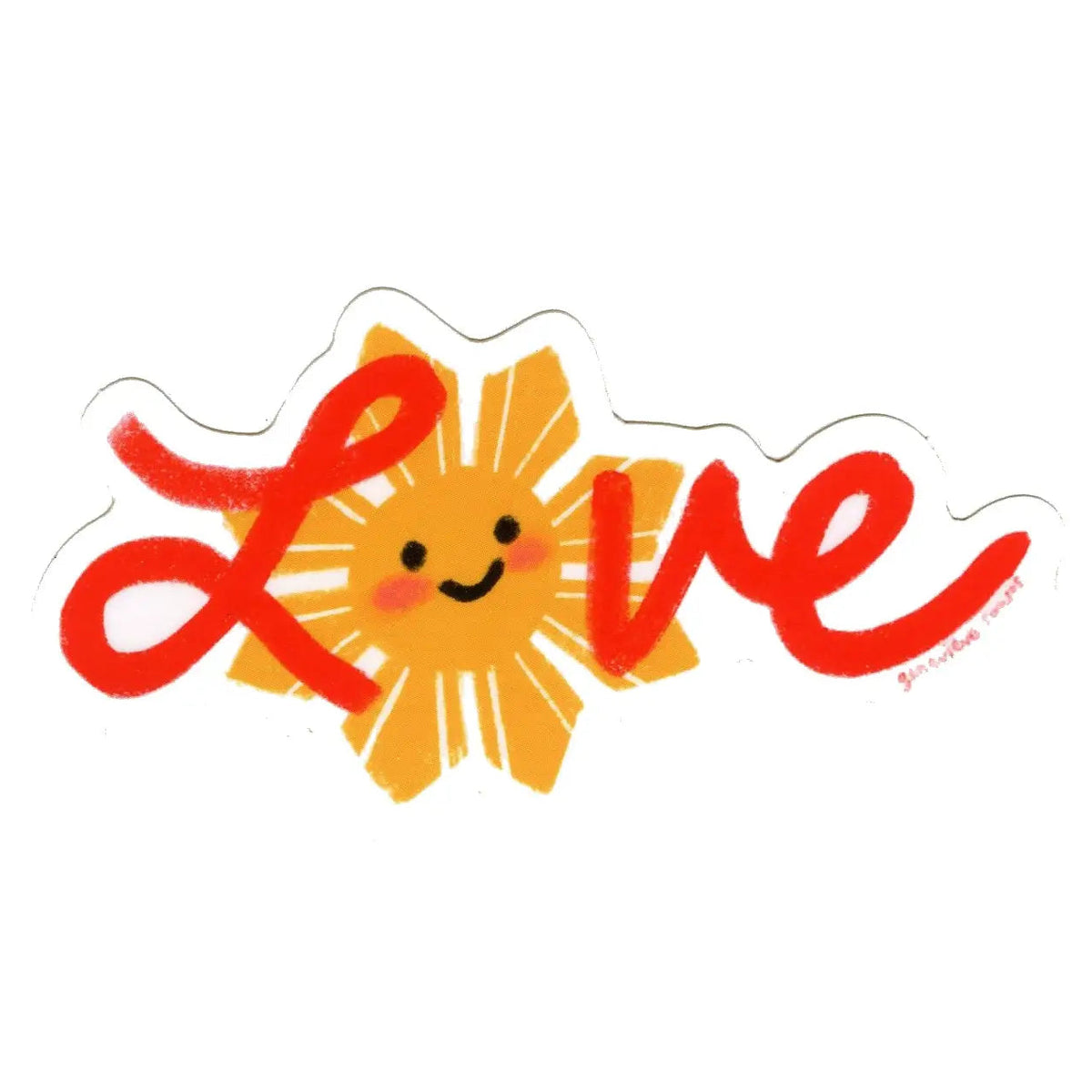 Philippines LOVE sun sticker