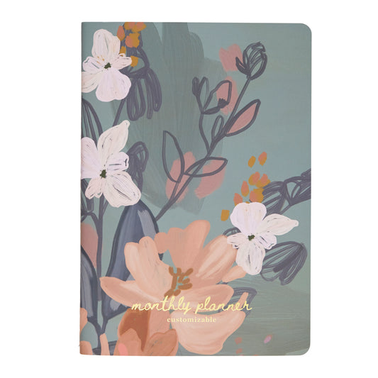 Undated Monthly Petite Planner - Bold Blooms