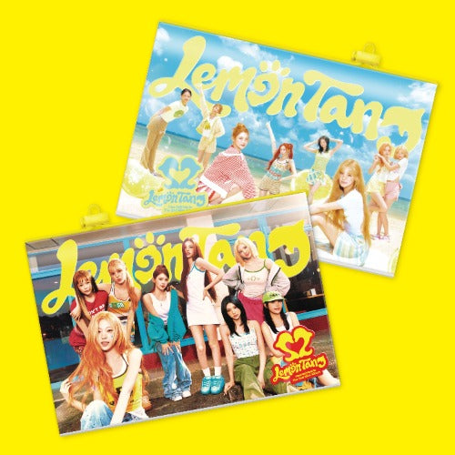 Two promotional posters for LemonTang on a yellow background