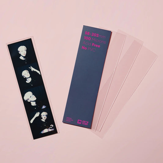 Premium Clear Photocard Sleeves, 58 x 203mm