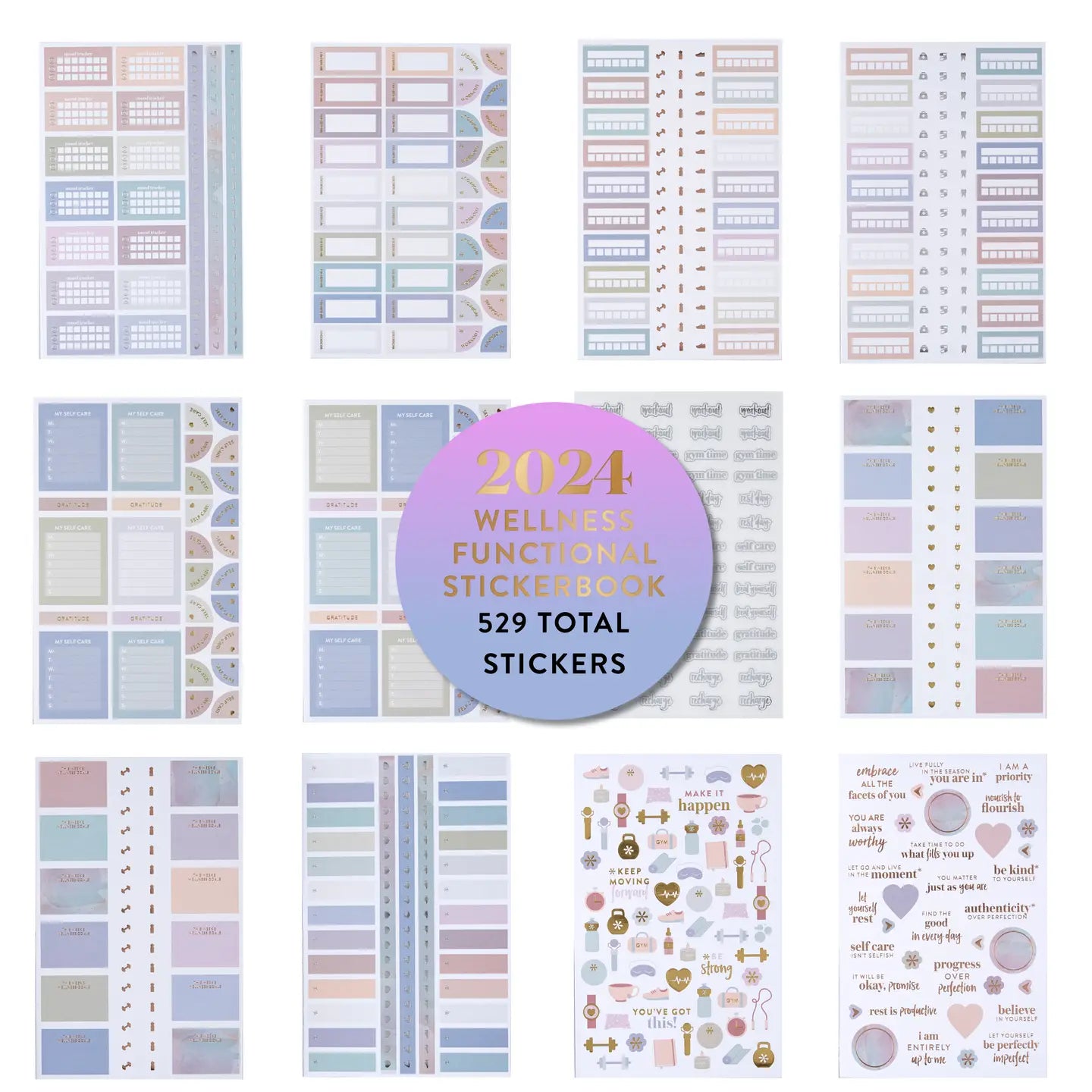 Functional Sticker Book - Wellness