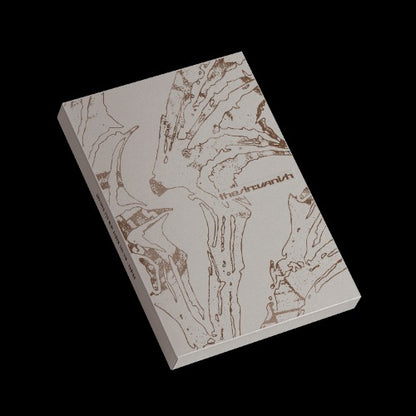 Marbled album with artistic design on a black  background