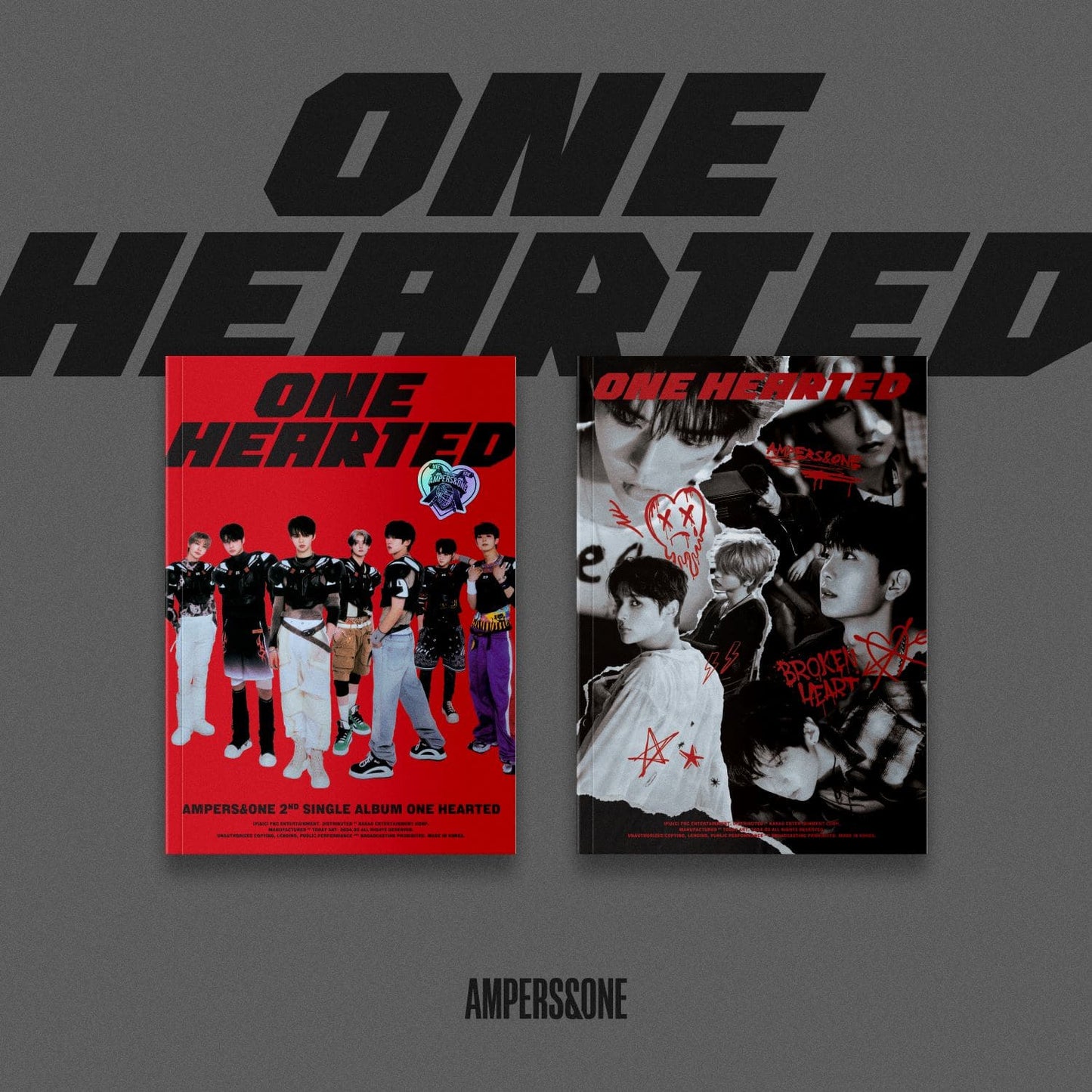 AMPERS&ONE | 2nd Single Album [ONE HEARTED] (Random ver.)