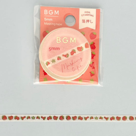 Strawberry Life Slim Masking Tape