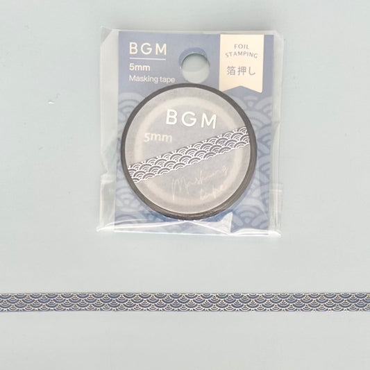 Blue Sea Wave Slim Masking Tape