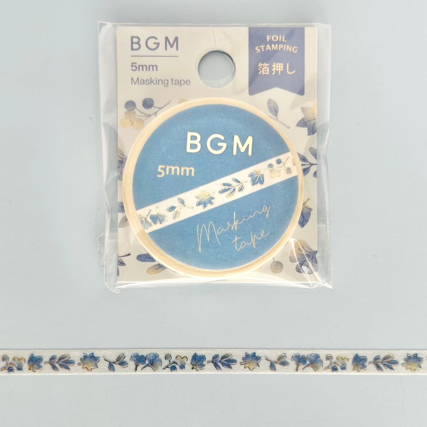 Blue Life Leaf Slim Masking Tape