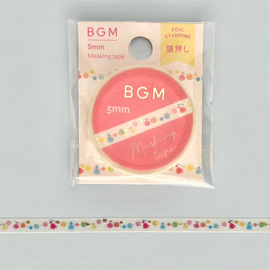 Pom Pom Garland Slim Masking Tape