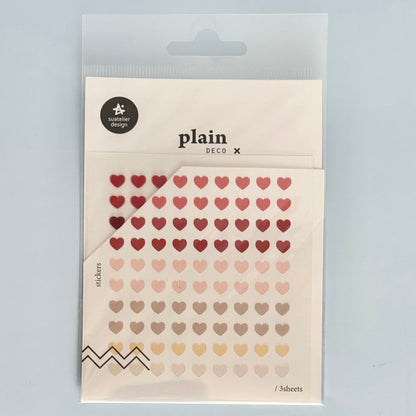 Suatelier Plain Decor Mini Heart Stickers