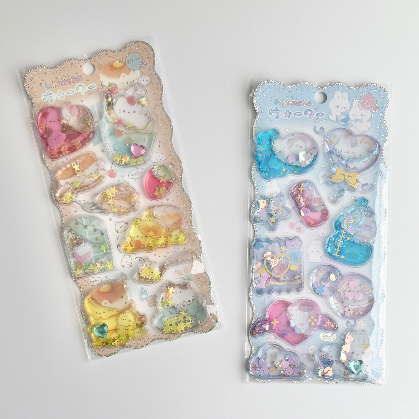 Kirdrin Glitter and Water Filled Stickers