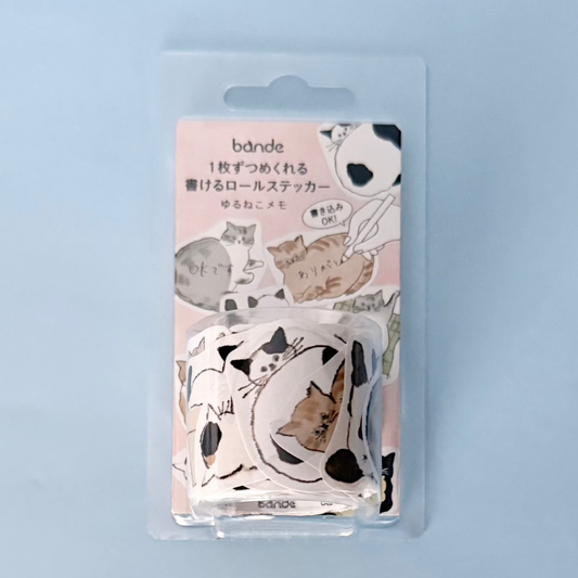 Writeable Roll Sticker - Yuruneko Memo