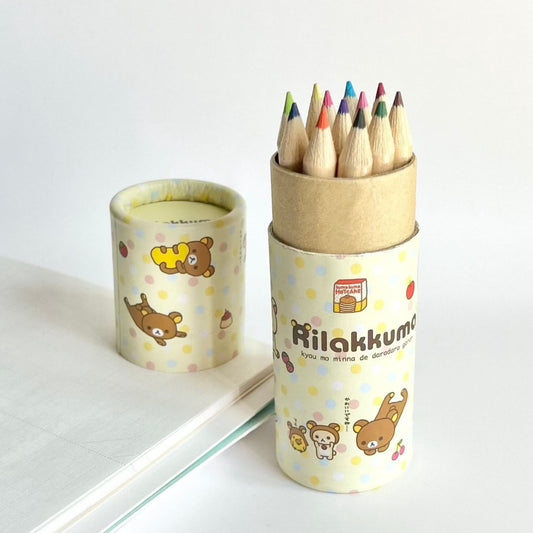 Rilakkuma Colored Pencils Tube - 12pk