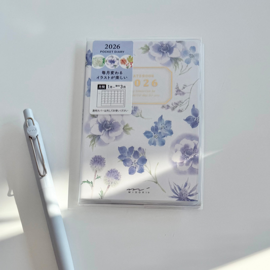 POCKET DIARY MINI COUNTRY TIME FLOWER 2026