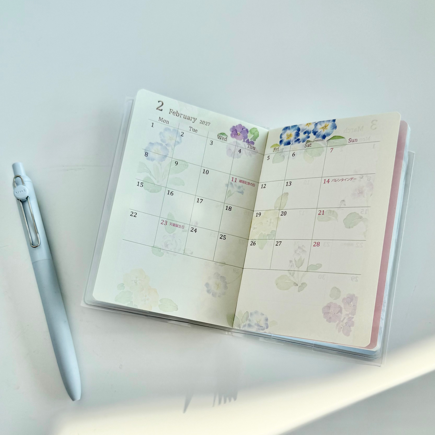 POCKET DIARY MINI COUNTRY TIME FLOWER 2026