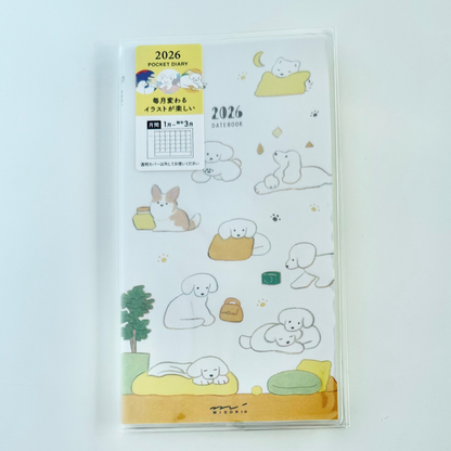 POCKET DIARY SLIM DOG 2026