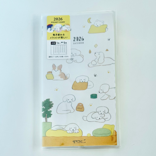 POCKET DIARY SLIM DOG 2026