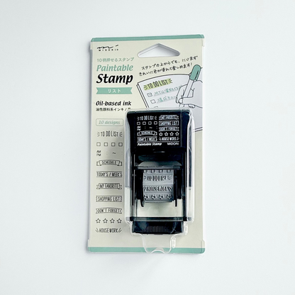 Midori Rotating Paintable Stamp - List